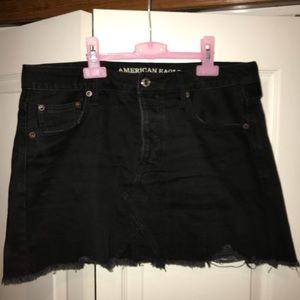 black denim skirt